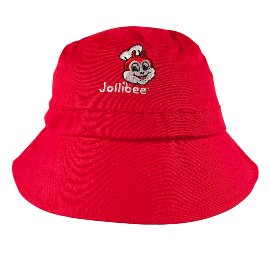 Jollibee Bucket Hat Mens One Size Red Cap Filipino Fast Food