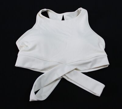 Lorna Jane Women's High Support Open Back Get Fit Sports Bra AP2 Cream Medium 