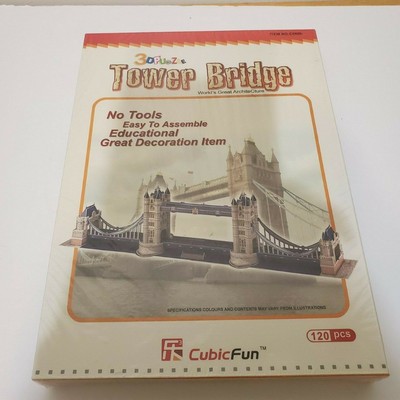 CubicFun 3D Puzzle MC066H Tower Bridge,Architecture/Building Jigsaws,120 Pieces