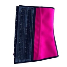 Produktbild von Damen Latex-Taillentrainer Cincher 25 Stahlstäbchen Training Körperkontrolle Shapewear Korsett Gürtel, Latex Schwarz (25 Knochen), 36