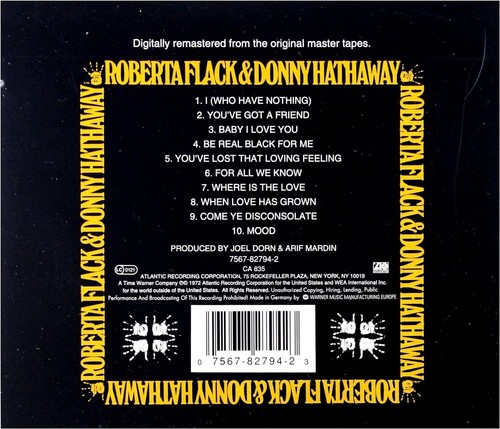Roberta Flack & Donny Hathaway Self-Titled CD NEW SEALED Digitally Remastered - 第 2/3 張圖片