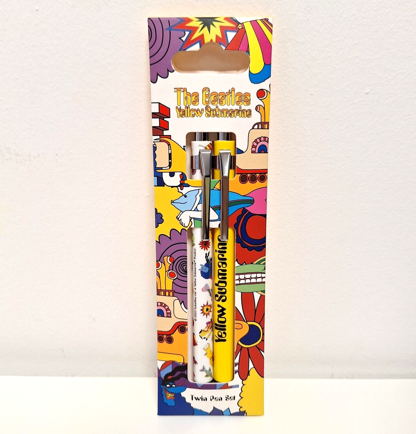 The Beatles Yellow Submarine Pen Twin Set (2 Ballpoint Pens) Gift Puckator UK