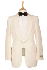 Ivory Tuxedo Dinner Jacket Shawl Collar Blazer White Cruise Evening Party Mens