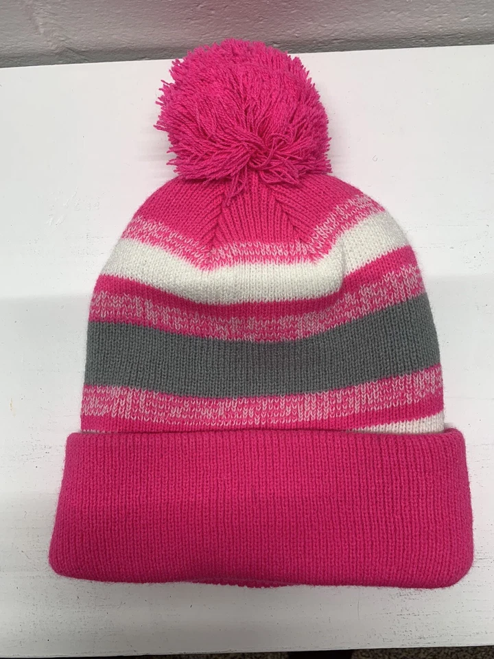 Rosa y gris con las letras LA en él gorro Foto 3 de 4