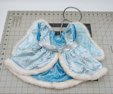 Build a Bear Workshop Angel Halo Dress Outfit Silver Blue Wings Costume Sparkle