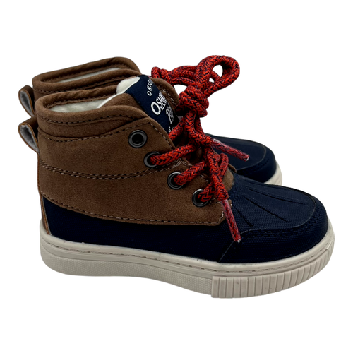 Stivali anatra per bambini OshKosh B'gosh scarpe in pizzo blu navy taglia 6 - Foto 4 di 4