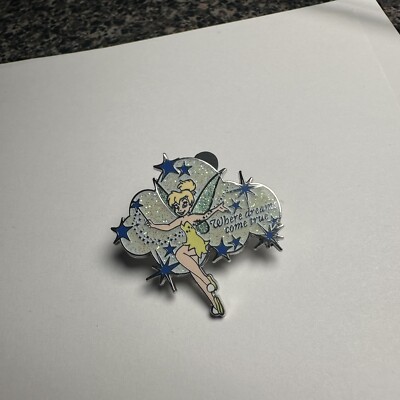 Disney Parks Trading Pin Tinkerbell Pixie Dust Where Dreams Come True