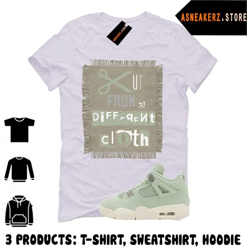 Shirt Match AJ 4 Abundance Seafoam Sail Sneaker Tee Cut from a different cloth - 第 1/2 張圖片