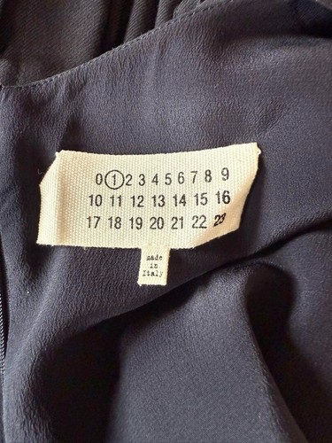 Maison Margiela Galliano Era Docking Dress Silk Navy size Small Used From Japan - Picture 7 of 10