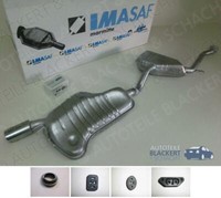 Imasaf ESD Auspuff Endtopf + Anbauteile für Fiat Coupe 1.8 16V (175) 1996-2000