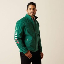 Ariat Men's New Team Softshell Mexico Jacket Green 10039459