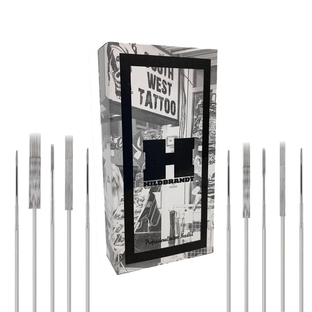 50 PROFESSIONAL Disposable Tattoo Needles On Bar Round Liner Shader Magnum Flat - product detail image 1
