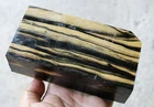 Ebony Black & White DIY Woodworking Block Blanks Sz. 72 X 151 X 45mm. #895
