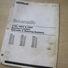 Caterpillar 416c 426c 436c Backhoe Loader Hydraulic Schematic Manual Diagram cat