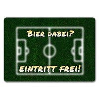 FußBaller FußMatte In 35X50 Cm Ohne Rand Mit Rasenmotiv Und Spruch Bier Dabei?