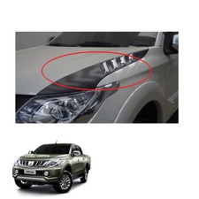 Mitsubishi L200 Triton 2015 2016 2017 Fit Side Bonnet Scoop Cover With Chrome