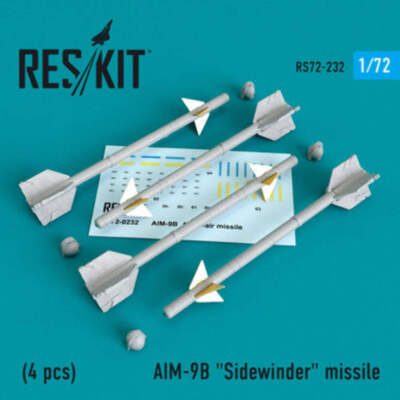 1/72 Reskit AIM-9B ''Sidewinder'' missile (4 PCS) (1/72)