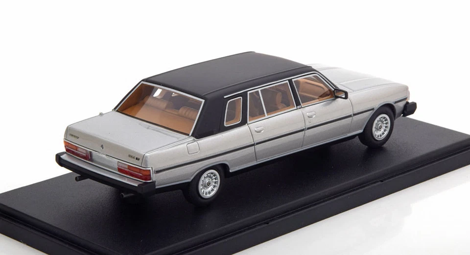 PEUGEOT 604 LIMOUSINE HEULIEZ 1978 GRIGIO NEO 47080 1/43 RESINA GRIGIO NERO - Immagine 2 di 3