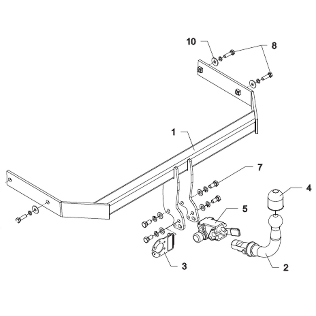 Attelage Audi A1 Sportback retractable Auto Hak avec faisceau multiplexe complet - 3