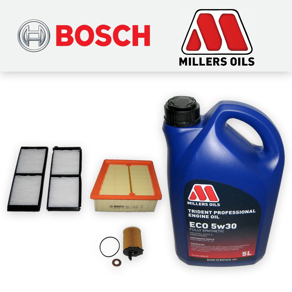 SERVICE KIT for MAZDA 2 1.6 MZ-CD DIESEL OIL AIR CABIN FILTERS +FS OIL 2008-2014