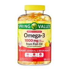 Spring Valley Proactive Support Omega-3 Fish Oil Dietary Supplement Softgels