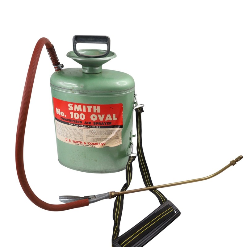 Antique Vintage D.B. Smith & Co No. 100 Oval Compressed Air Sprayer 15"