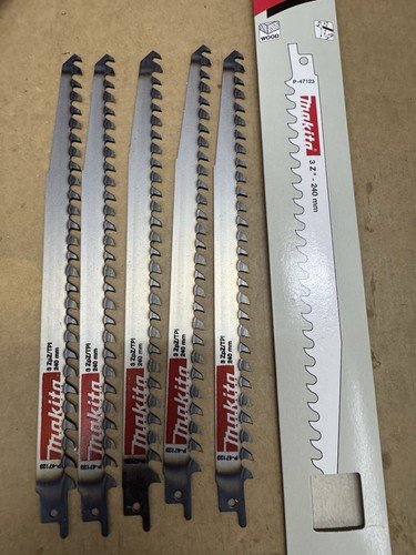 Makita P-47123 Recipro Säbelsägeblatt Fuchsschwanz 240 mm 5 St. Holz/Frischholz
