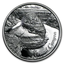 2 oz Silver UHR Round - American Landmark Series: Grand Canyon