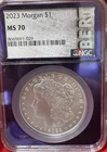 2023 Modern Morgan Silver Dollar NGC MS-70 Trader Bea BERT Label