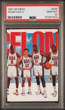 1991 SKYBOX #545 MICHAEL JORDAN TEAM USA 2 PSA 10 GEM MINT 87267224 NEW SLAB!