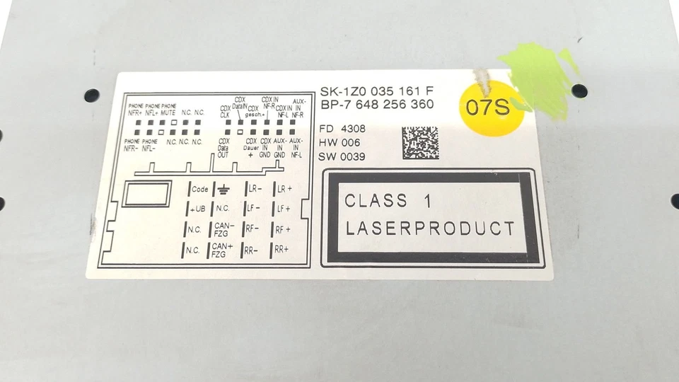 1Z0035161F SISTEMA AUDIO / RADIO CD PARA SKODA OCTAVIA II 1Z3 1.9 TDI 10506193 - Immagine 3 di 4