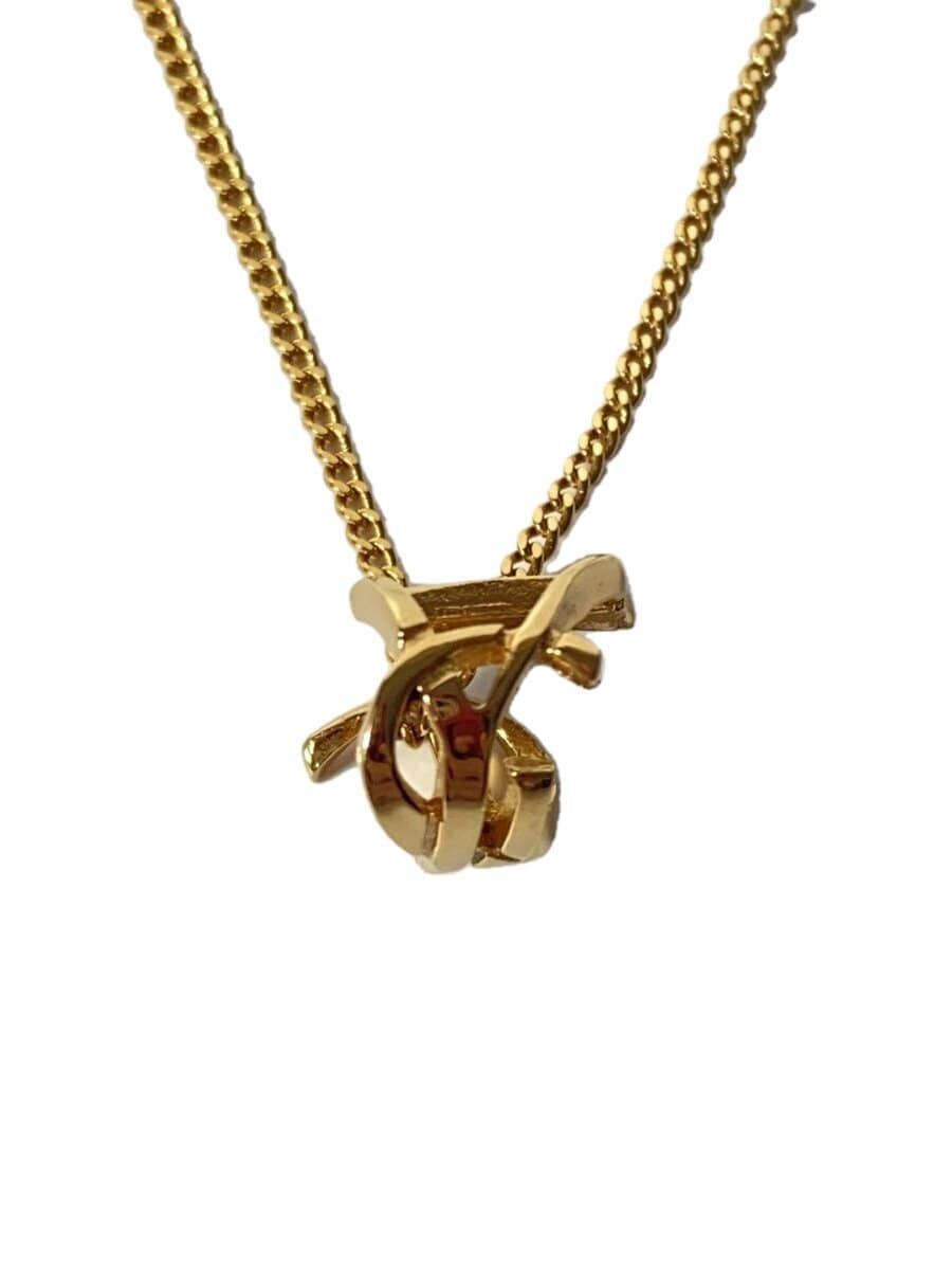 Collana SAINT LAURENT anello logo twist GLD top aderente donna 651779 usata