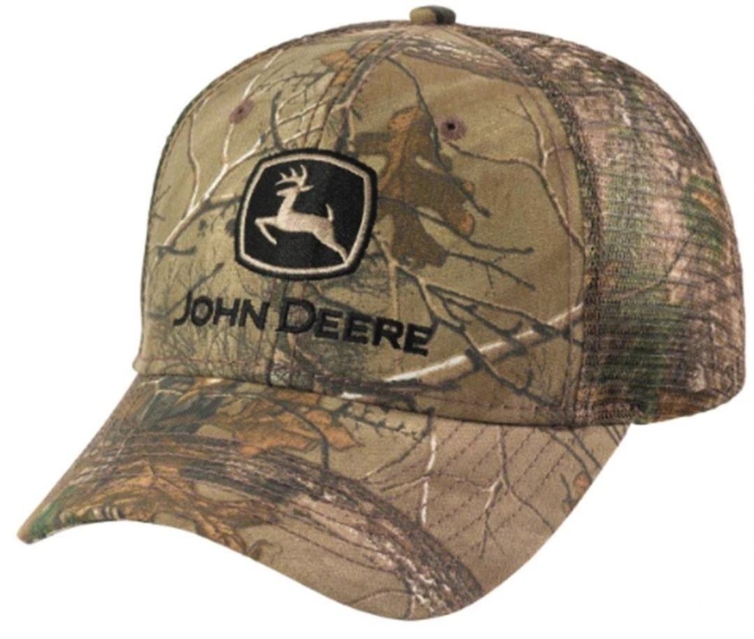 NEW John Deere Realtree Xtra Camo Twill Mesh Cap Structured Low Profile LP73683