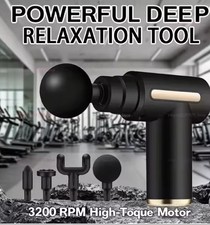 6-Level Deep Tissue Massage Gun Electric Muscle Relaxer for Body, Neck  Fitness
