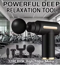 6-Level Deep Tissue Massage Gun Electric Muscle Relaxer for Body, Neck & Fitness