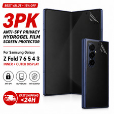 Samsung Galaxy Z Fold 7 6 5 4 3 Screen Protector Anti-Spy Privacy Hydrogel