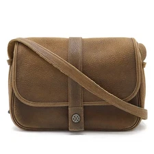 Hermes Noumea Leather Shoulder Bag Women Brown One Size