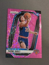 2024-25 Panini Prizm - Pacome Dadiet RC Pink Fast Break Prizm 15/50 - Knicks 