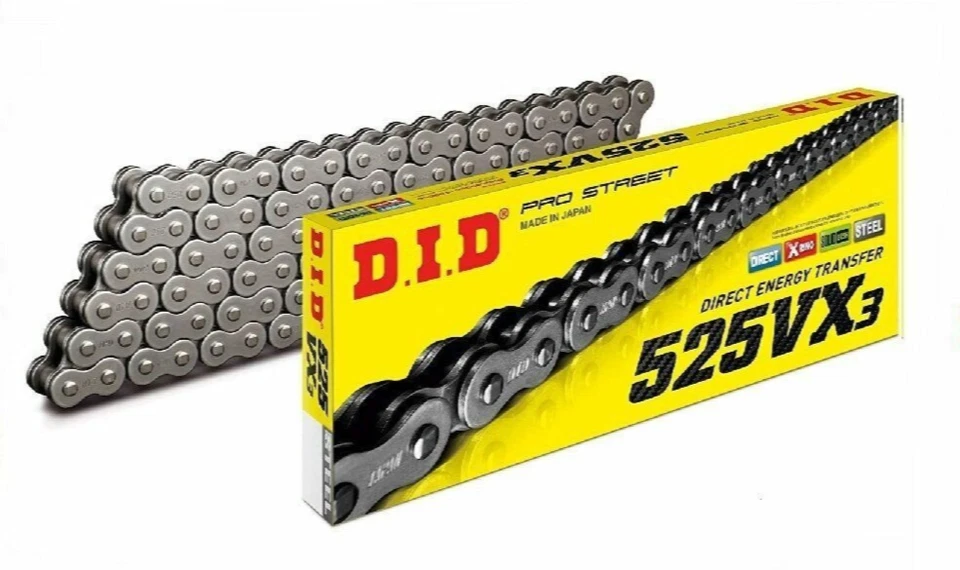 Kit de cadena y piñones Suzuki GSXR600 DID VX3 2004-2005 plata 525 X-Ring OEM Foto 2 de 4