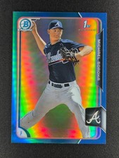 Michael Mike Soroka 2015 Bowman Chrome 1st Blue Refractor 36/150 #181 BRAVES