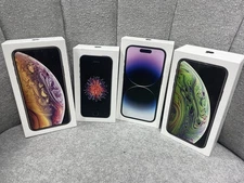 Original EMPTY BOX iPhone Boxes LOT of 4 - XS 256, SE 64, XS 256, 14 pro 256