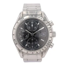 Omega Speedmaster Date Black Dial Automatic Stainless Steel Men's Wristwatch