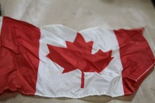 Canada National tourist Flag with silk cotton Black pole approx 240mm x 140mm