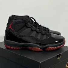 AIR JORDAN 11 Men's black and red basketball shoes