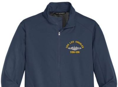 USS LOS ANGELES SSN-688 Soft Shell Jacket.  New.  U.S. Navy. DOLPHINS