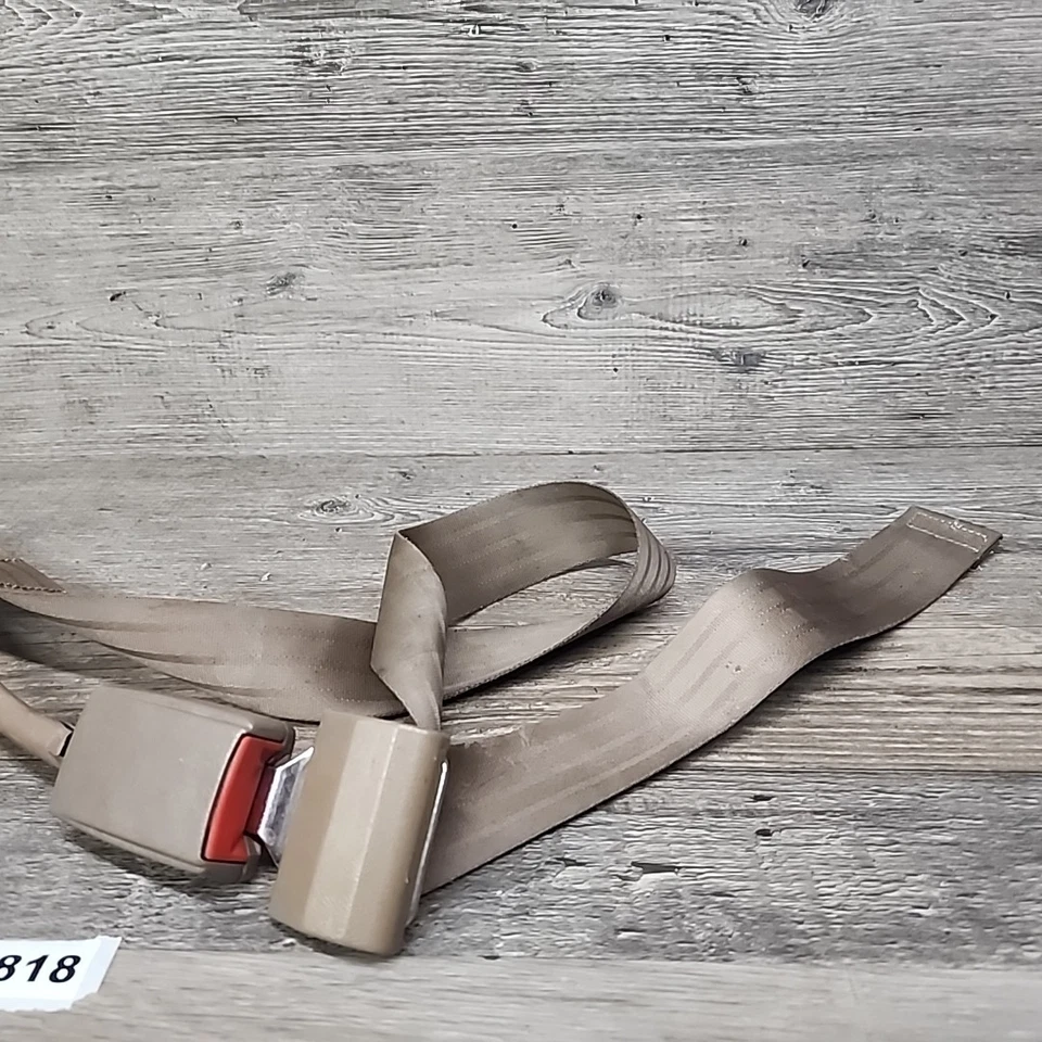 88-98 1988 SILVERADO C1500 OBS СКАМЕЙКА ПРАВЫЙ ПАССАЖИРСКИЙ ПЕРЕДНИЙ РЕМЕНЬ БЕЗОПАСНОСТИ ПРЯЖКА ЖЕЛТОВАТО-КОРИЧНЕВЫЙ - Изображение 2 из 4