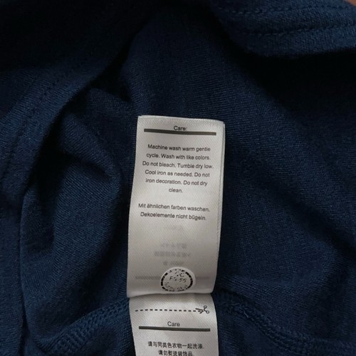 Smartwool Merino Wool 250 Base Layer 1/4 Zip Pullover Blue Kids Unisex Size M - Picture 5 of 5