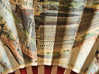 J. W. GREEN Color Paper FAN: Birds Eye View of 1893 World's Columbian Exposition