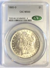 1885 O MORGAN "CAC MS60"🔥STUNNING COLOR/DETAILS/MIRROS/ TONING STARTED REV💥✅