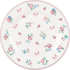 Greengate Plate Athea White Teller